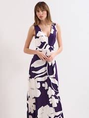 Phase Eight Purple Artemis Maxi Dress - Image 3 of 6
