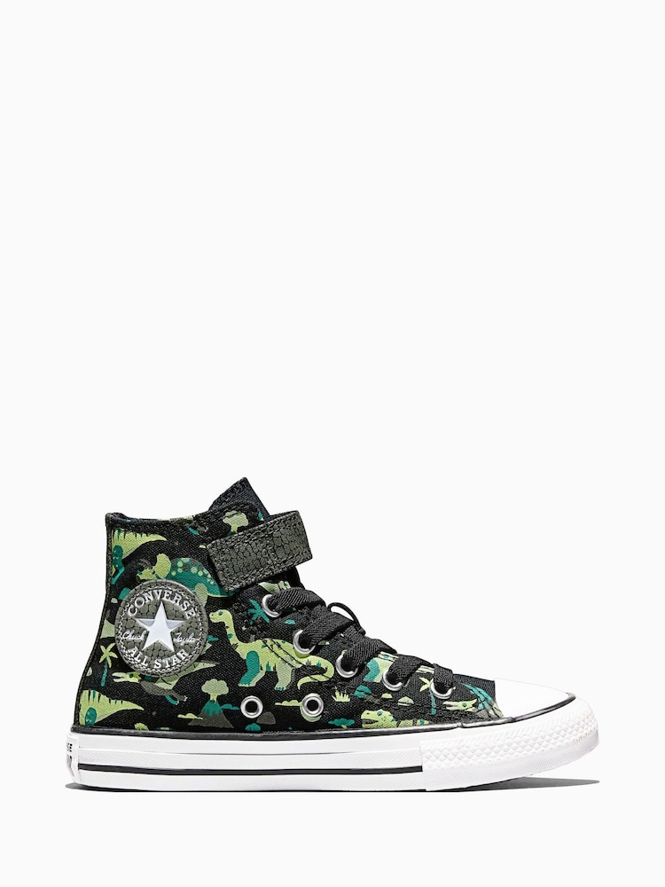 Converse Black Chuck Taylor Easy On Dino Print Trainers - Image 1 of 7 Converse Black Chuck Taylor Easy On Dino Print Trainers - Image 1 of 7
