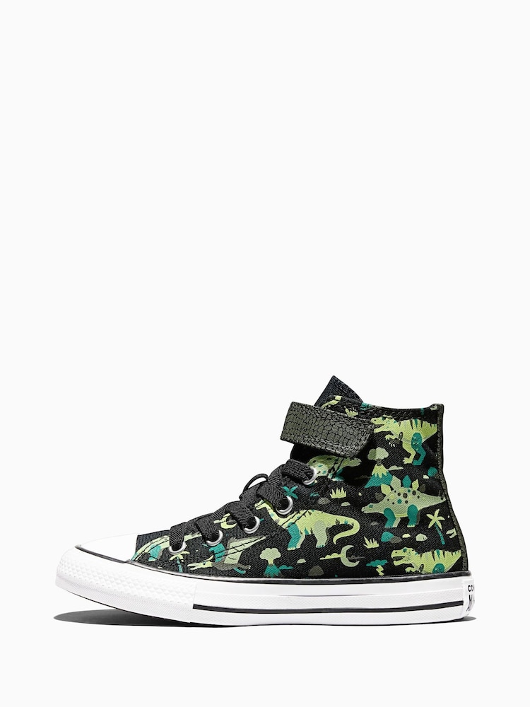 Converse Black Chuck Taylor Easy On Dino Print Trainers - Image 2 of 7 Converse Black Chuck Taylor Easy On Dino Print Trainers - Image 2 of 7