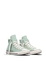 Converse Green Chuck Taylor High Trainers - Image 5 of 7