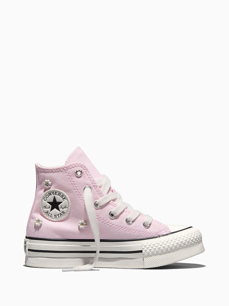 Converse Pink Chuck Taylor EVA Lift Beads Trainers - Image 1 of 7 Converse Pink Chuck Taylor EVA Lift Beads Trainers - Image 1 of 7