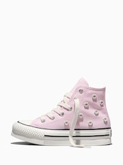 Converse Pink Chuck Taylor EVA Lift Beads Trainers - Image 2 of 7