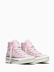 Converse Pink Chuck Taylor EVA Lift Beads Trainers - Image 3 of 7