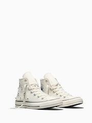 Converse Cream Chuck Taylor Beads High Trainers - Image 4 of 8