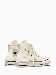 Converse Cream Chuck Taylor Beads High Trainers - Image 5 of 8