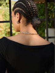 Baukjen  Luzia Deep V-Neck Caviar Black Top - Image 2 of 4