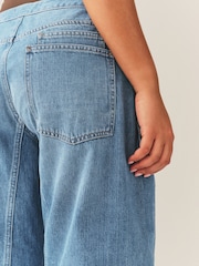 Mid Blue Hourglass Double Pocket Barrel Jeans - Image 6 of 6