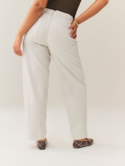 Ecru Hourglass Baggy Wide Leg Jeans - Image 2 of 8