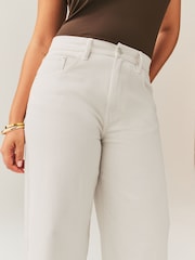 Ecru Hourglass Baggy Wide Leg Jeans - Image 3 of 8