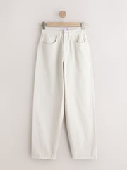 Ecru Hourglass Baggy Wide Leg Jeans - Image 6 of 8
