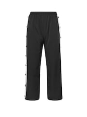 PixieGirl Petite Black Button Stripe Wide Leg Trousers - Image 5 of 5