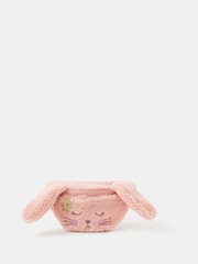 Angels By Accessorize Pink Girls Borg Bunny Belt Bag - Image 1 of 2