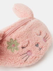 Angels By Accessorize Pink Girls Borg Bunny Belt Bag - Image 2 of 2
