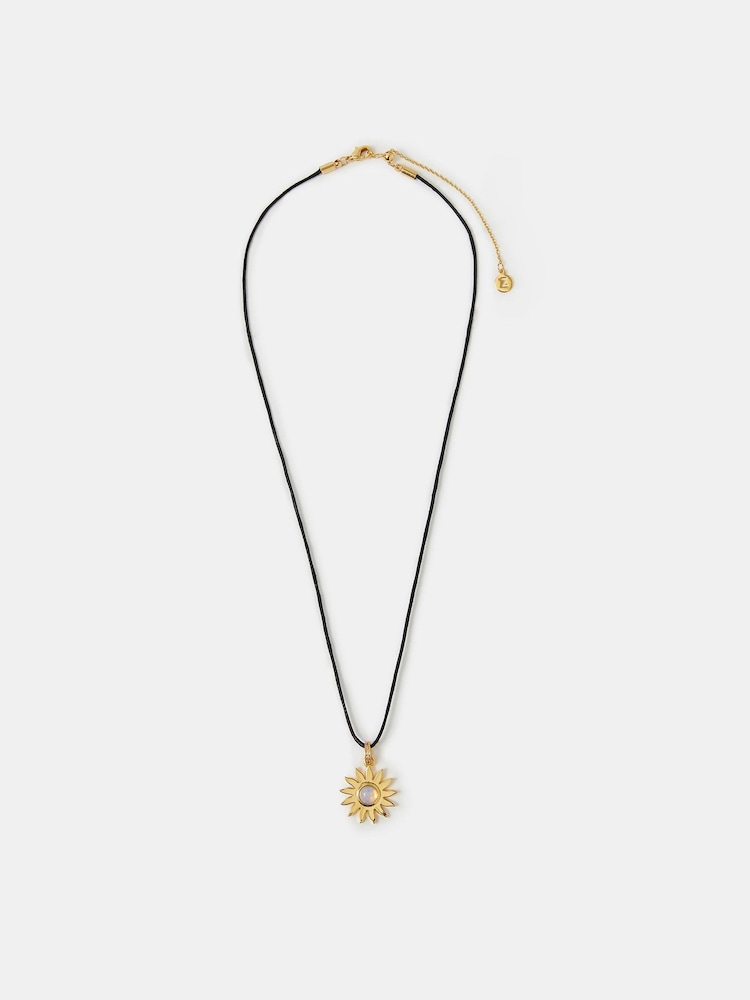 Accessorize Sun Pendant Cord Necklace - Imagen 1 de 3