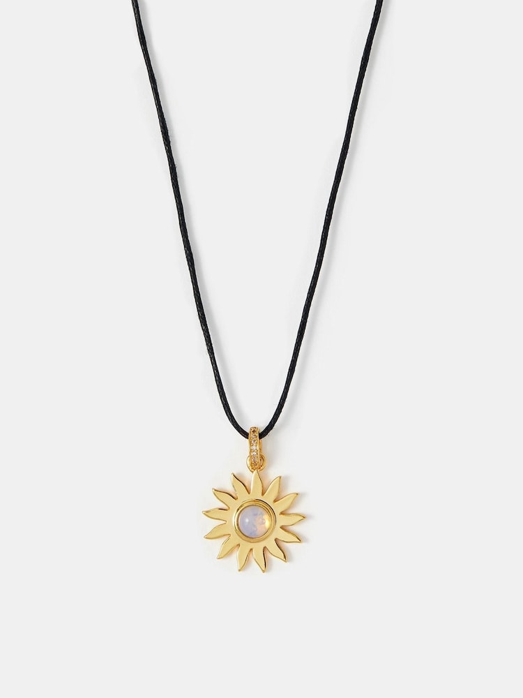 Accessorize Sun Pendant Cord Necklace - Imagen 2 de 3