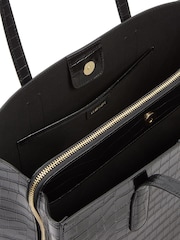LK Bennett Black Olivia Grained Leather Oloid Tote Bag - Image 3 of 3