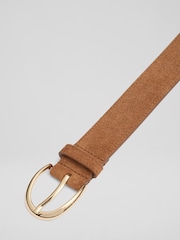 LK Bennett Brown Julian Leather Classic Jeans Belt - Image 2 of 2