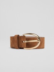 LK Bennett Brown Classic Cotton Jeans Belt - Image 1 of 3