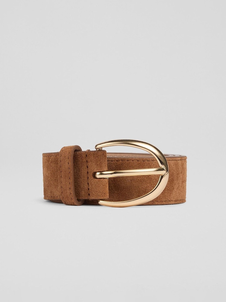 LK Bennett Brown Classic Cotton Jeans Belt - Image 1 of 3