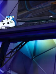 X Rocker Black Lumio Compact Gaming Desk With 3 Sided App Control Lighting - Image 3 of 6