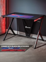 X Rocker Black Ocelot Gaming Desk - Image 2 of 6
