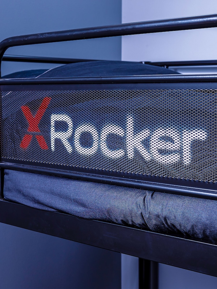 X Rocker Black Armada Dual Bunk Bed With Gaming Desk - Image 2 of 6