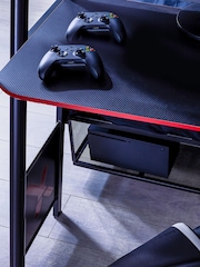 X Rocker Black Armada Dual Bunk Bed With Gaming Desk - Image 4 of 6