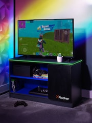 X Rocker Blue Carbon Tek TV Media Cabinet With Neo Fibre - Image 1 of 6
