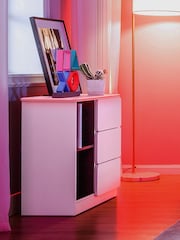 X Rocker White Carbon Tek Chest Of Drawers - Image 4 of 6