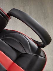 X Rocker Red Maverick Height Adjustable Office Gaming Chair With Natural Lumbar Support - Image 5 of 6