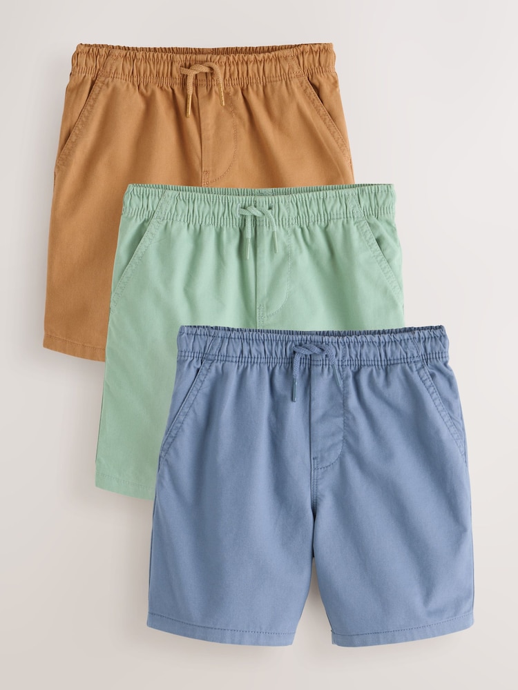 Blue/Orange 3 Pack Shorts 3 Pack (3-16yrs) - Image 1 of 7