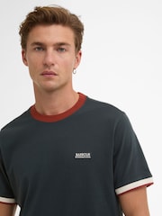 Barbour® International Green Eamon Pique T-Shirt - Image 4 of 6