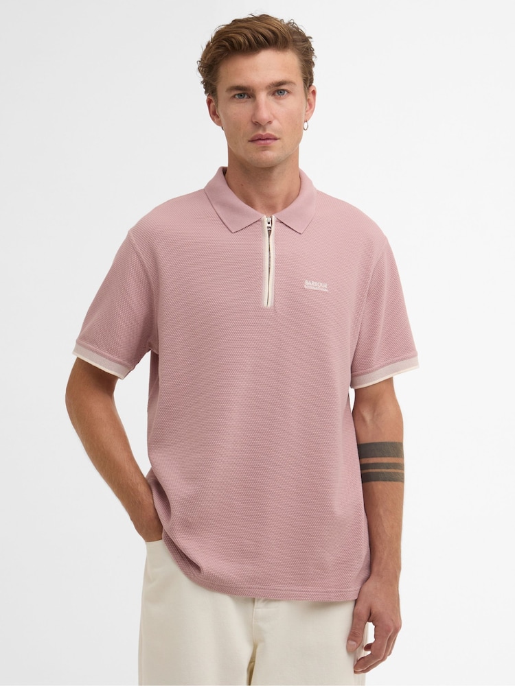 Barbour International Pink Swinford Polo Shirt - Image 1 of 6 Barbour International Pink Swinford Polo Shirt - Image 1 of 6
