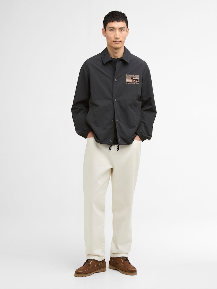 Barbour International Black Coach Casual Jacket - Image 2 of 7