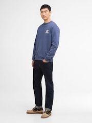 Barbour International Blue Talisman Graphic Sweatshirt - Image 3 of 6