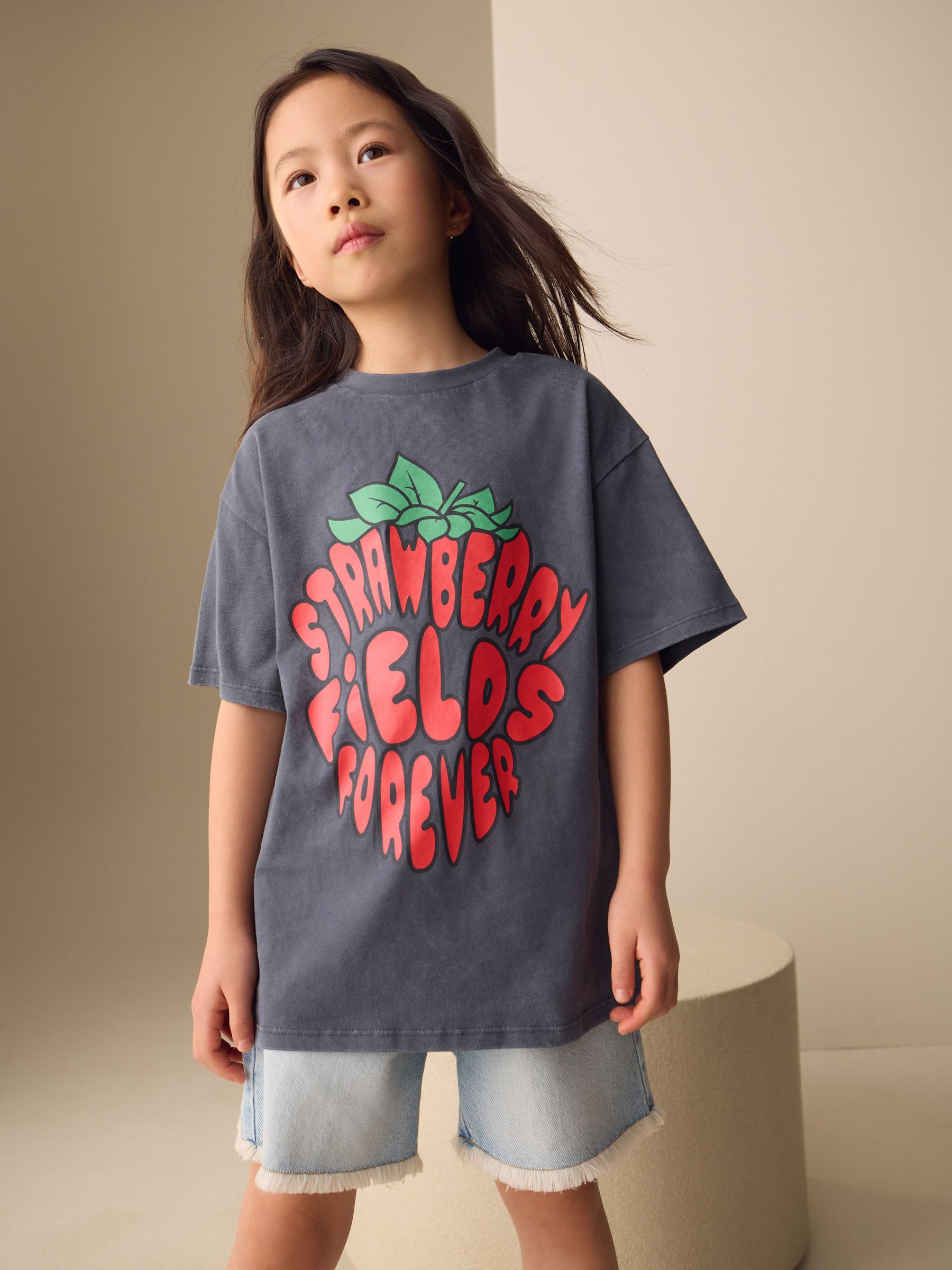 THE BEATLES Tシャツ ダークグレー Buy Charcoal Grey The Beatles Band T-Shirt (3-16yrs) from the Next