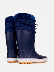 Muddy Puddles Blue Fleece Lined Puddleflex Wellies - Image 5 of 6