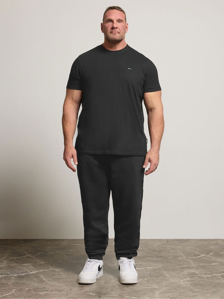 BadRhino Big & Tall Black Essential Joggers - Image 2 of 6 BadRhino Big & Tall Black Essential Joggers - Image 2 of 6