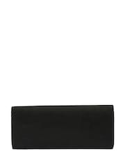 Lotus Black Clutch Bag with Chain - Image 3 of 4