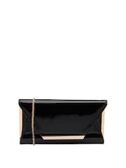 Preto escuro - Lotus Clutch Bolsa com corrente - Imagem 1 de 1