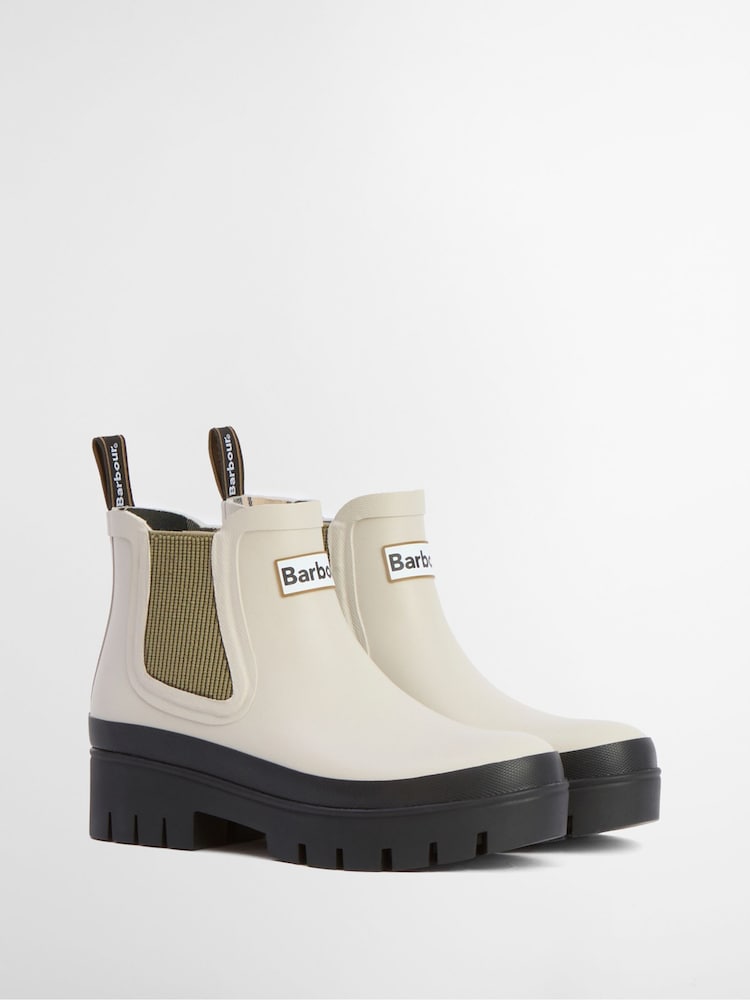 Barbour® Cream Halton Chelsea Wellies - Image 2 of 10