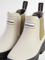 Barbour® Cream Halton Chelsea Wellies - Image 9 of 10