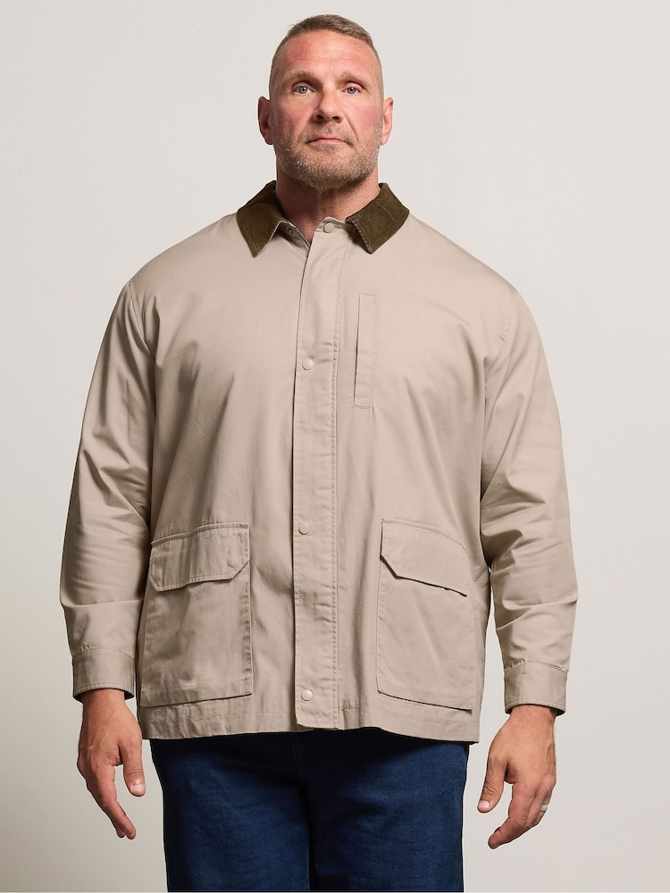 BadRhino Big & Tall Natural Check Lined Jacket - Image 1 of 6