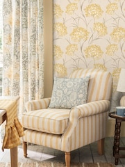 Laura Ashley Ochre Giselle 10M Wallpaper - Image 2 of 4