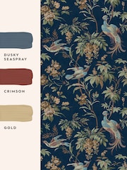 Laura Ashley Midnight Attleton 10M Wallpaper - Image 4 of 4