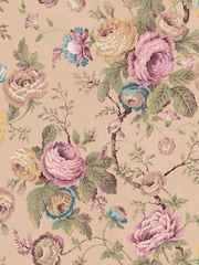 Laura Ashley Plaster Pink Uffington Roses 10M Wallpaper - Image 3 of 4