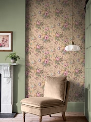 Laura Ashley Plaster Pink Uffington Roses 10M Wallpaper - Image 4 of 4