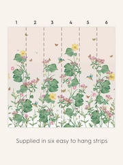 Laura Ashley Green Multi Llanelli Fixed Size 3M Mural - Image 3 of 4