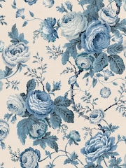 Laura Ashley Dark Seapsray Uffington Roses A4 Wallpaper Sample - Image 3 of 4