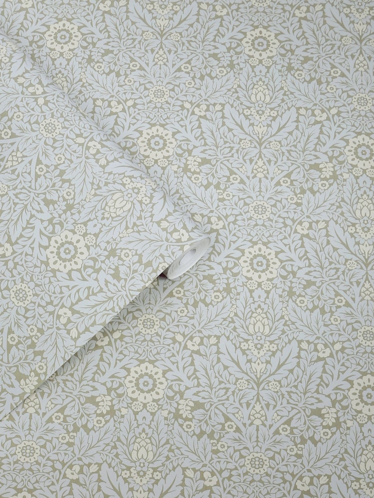 Laura Ashley Stone Grey Delamore A4 Wallpaper Sample - Image 2 of 4 Laura Ashley Stone Grey Delamore A4 Wallpaper Sample - Image 2 of 4